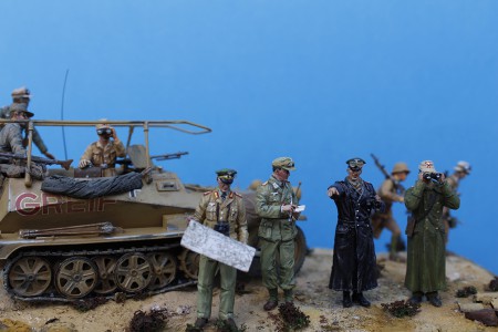 " Rommel &amp; staff " " Sdkfz 251/1 (Greif) - Nord Africa 1942 "