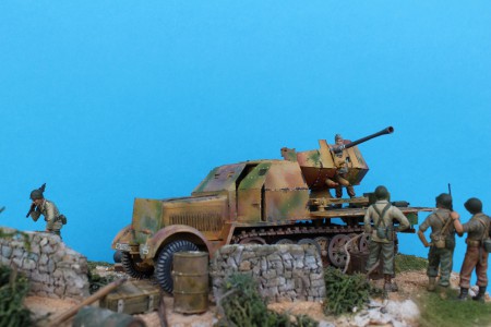 " La cattura ! " " Sdkfz 7/2 con Flak 37 - Sicilia 1943 "