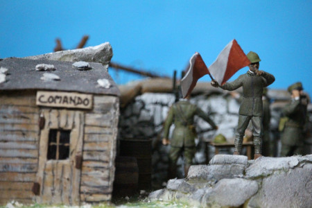 " Comando italiano - zona del M.te Palon , 1917 - 1918 "